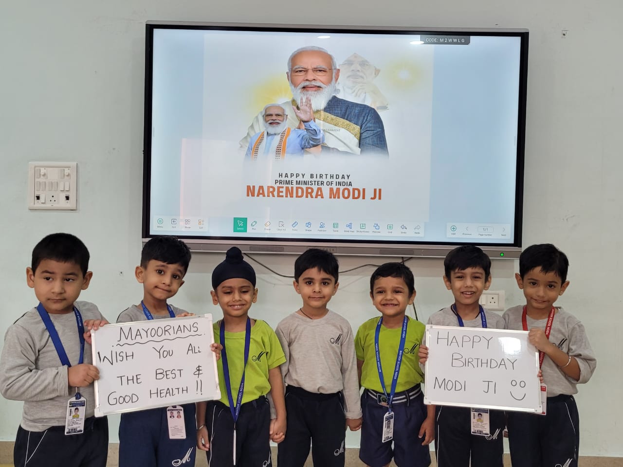 Mayoor School Noida extends heartfelt wishes to Hon’ble Prime Minister Shri Narendra Modi ji on his birthday.